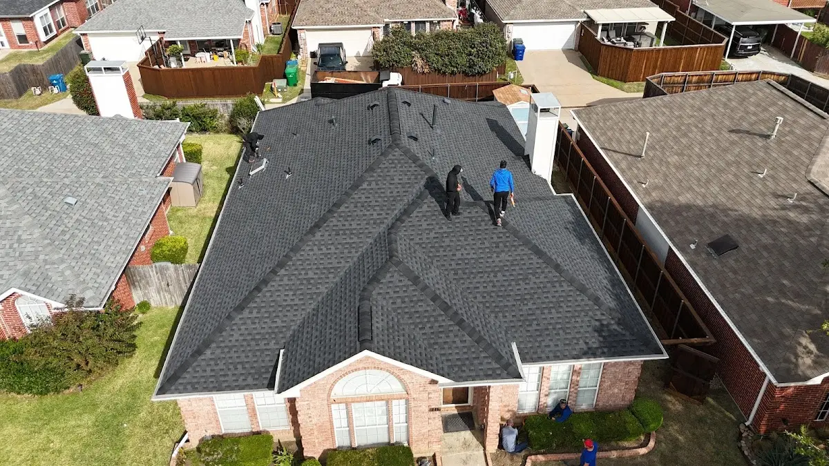 Slate & Tile Roof Repair work in progress on a Alhambra property